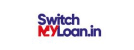 Logo of "switchmyloan.in" featuring blue and red text on a white oval background.