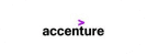 Accenture company logo with stylized greater-than sign in purple on a white background.