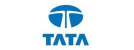 Logo of tata, featuring a stylized blue 't' inside a blue circle with the word 'tata' underneath, all on a white background.